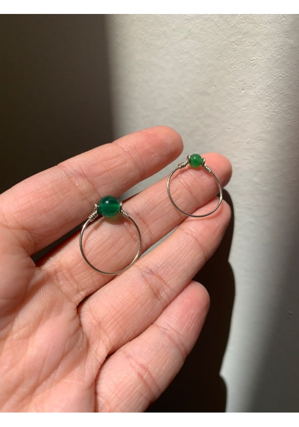 Anel Artesanal Mini Quartzo Verde