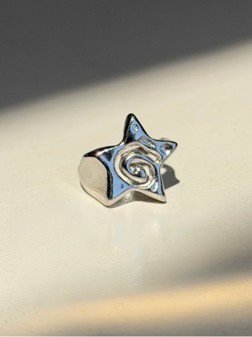 Anel Estrela Espiral