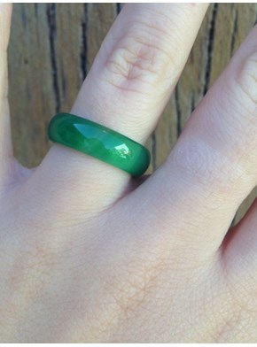 Anel Pedra Quartzo Verde