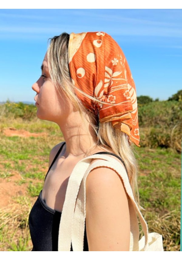 Bandana / Lenço - Canela