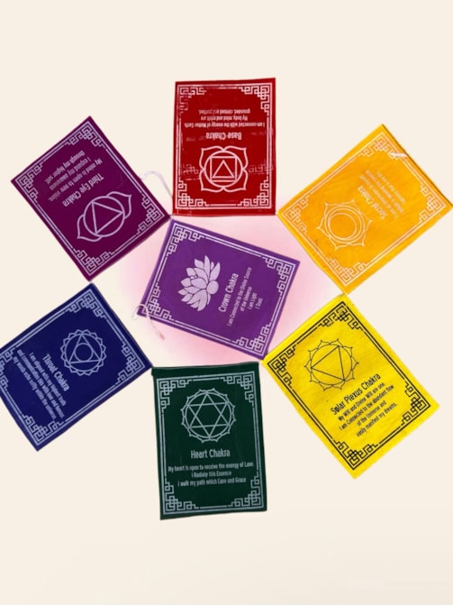 Bandeira Chakras Média 22cm