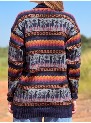 Blusa de Lã Peruana - Por do Sol