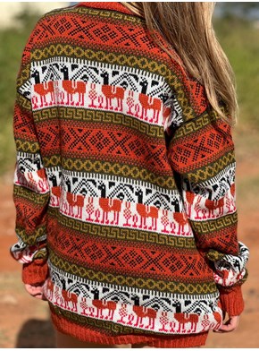 Blusa de Lã Peruana - Terracota