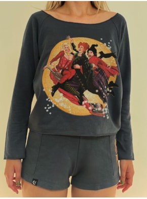 Blusa Moletom Abracadabra - Grafite