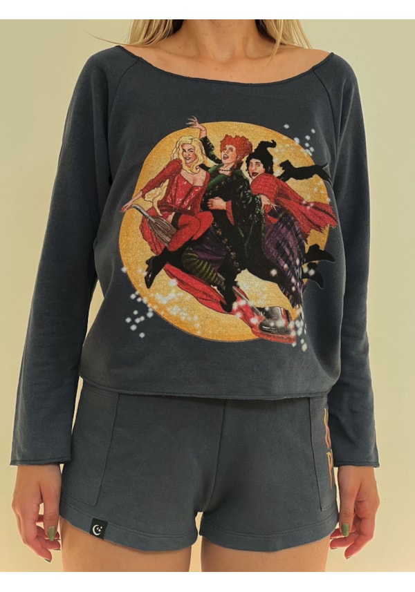 Blusa Moletom Abracadabra - Grafite