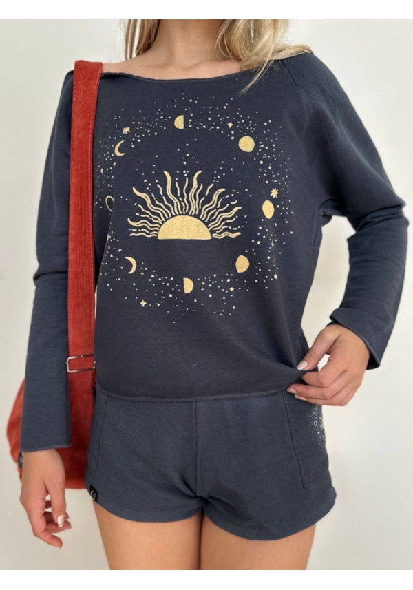 Blusa Moletom Astro Rei - Grafite
