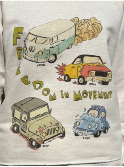 Blusa Moletom Freedom in Movement - Off-White