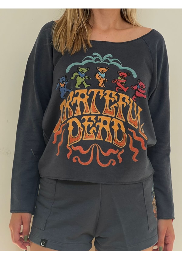 Blusa Moletom Grateful Dead - Grafite