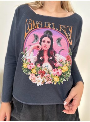 Blusa Moletom Lana Del Rey - Grafite