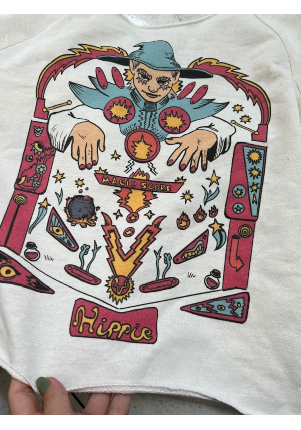 Blusa Moletom Pinball Wizard - Off-White