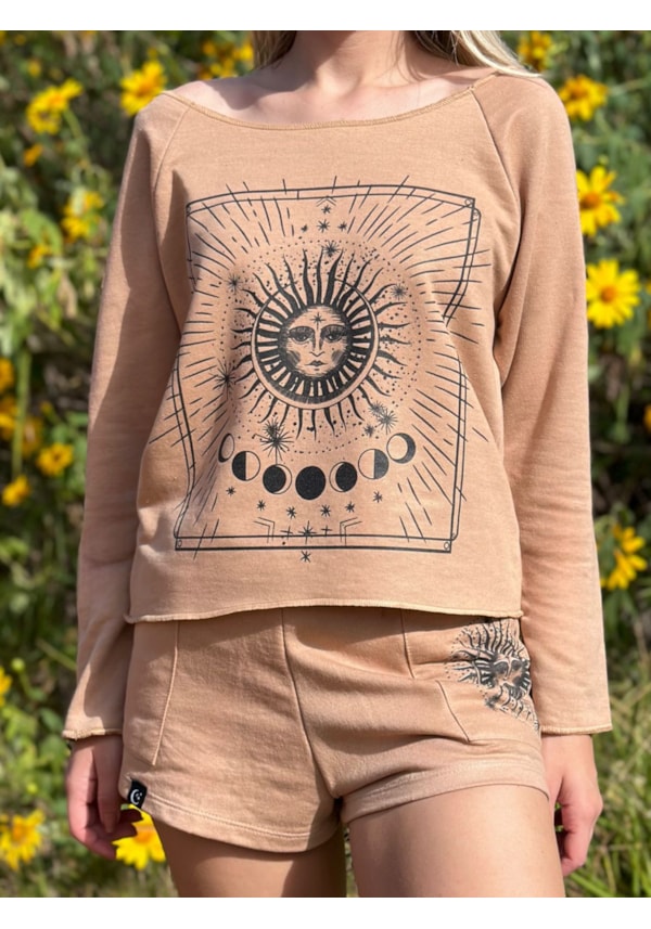Blusa Moletom Solar - Capuccino