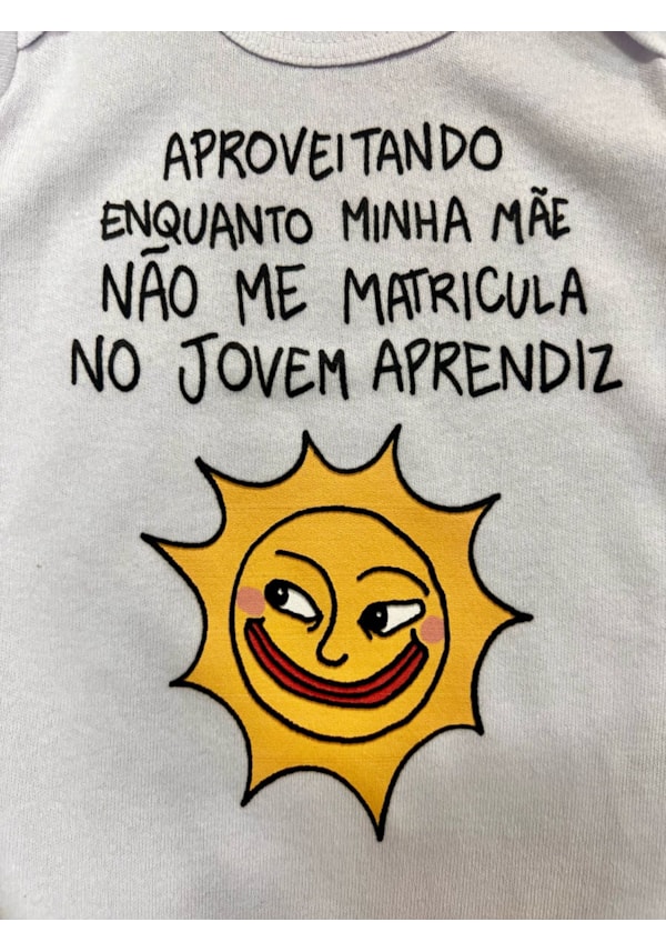 Body Bebê - Aproveitando - Branco