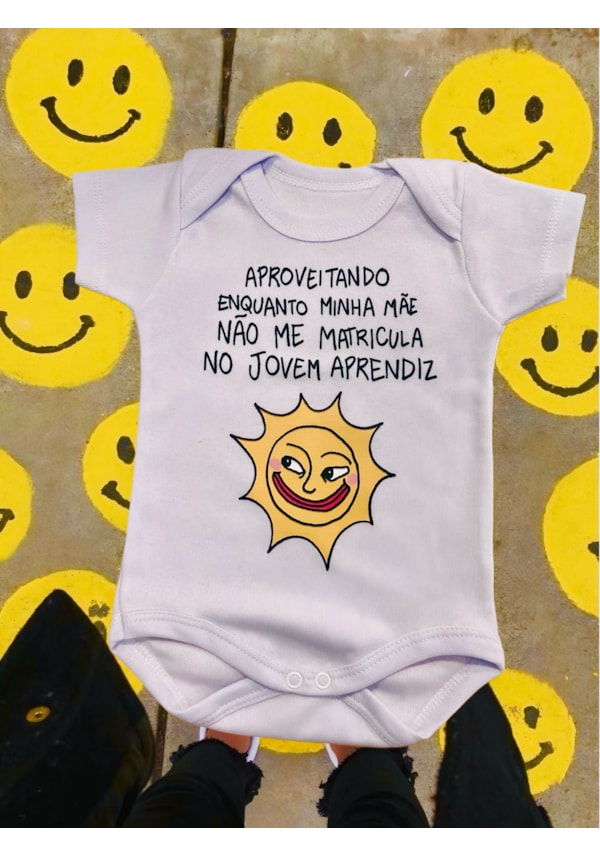 Body Bebê - Aproveitando - Branco