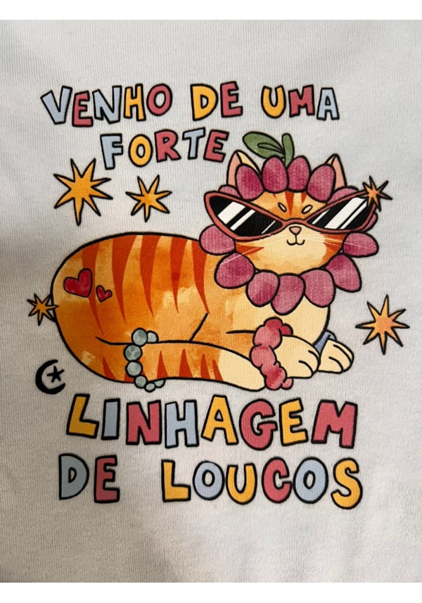 Body Bebê Linhagem de Loucos - Branco