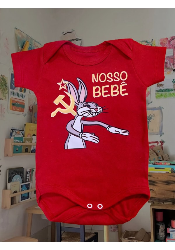 Body Bebê - Nosso Bebê - Vermelho