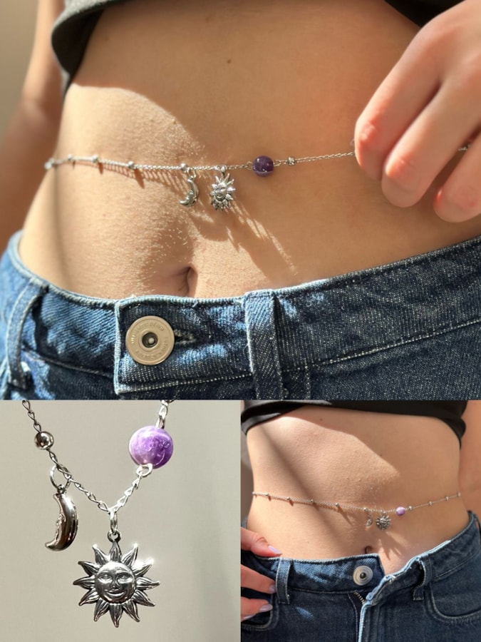 Body Chain Sol, Lua e Ametista — imagem 1