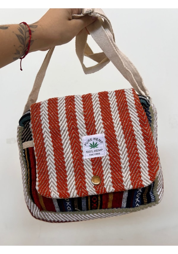 Bolsa Carteiro Hemp Cânhamo - Acalento