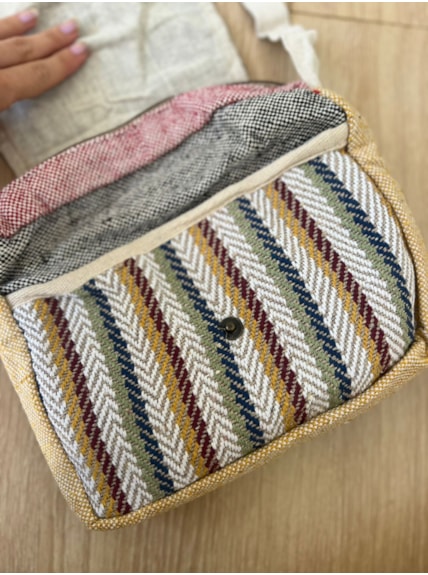 Bolsa Carteiro Hemp Cânhamo - Mistério