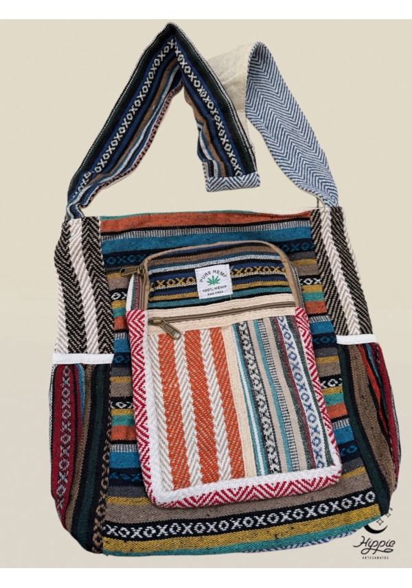 Bolsa Transversal Hemp Cânhamo - Céu