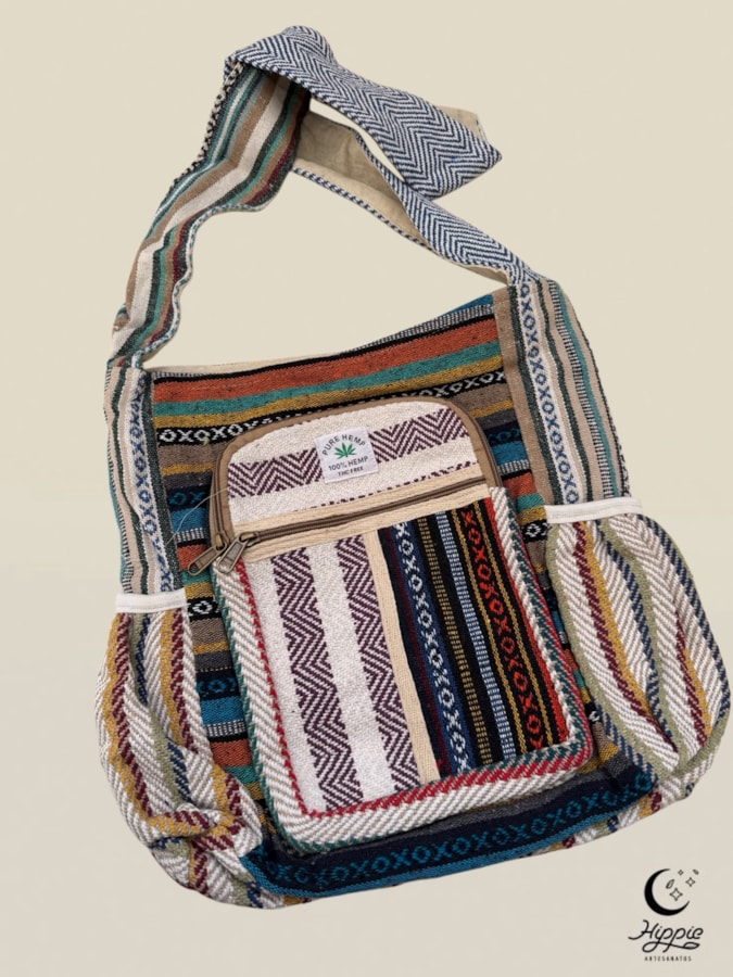 Bolsa Transversal Hemp Cânhamo - Cósmica — imagem 1