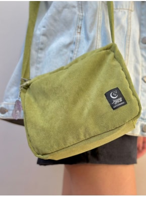 Bolsa Veludo Cotelê - Pistache - Ametista
