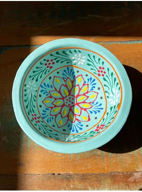 Bowl Artesanal Mandala Turquesa