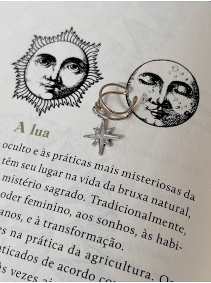 Brinco de Pressão Artesanal - Estrela Ear Cuff