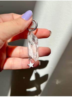 Brinco Único Cristal e Estrela