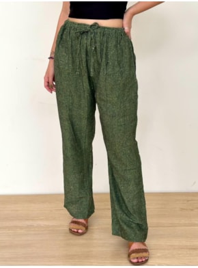 Calça Algodão Hippie Verde