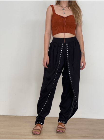 Calça Brilho Lunar Preta