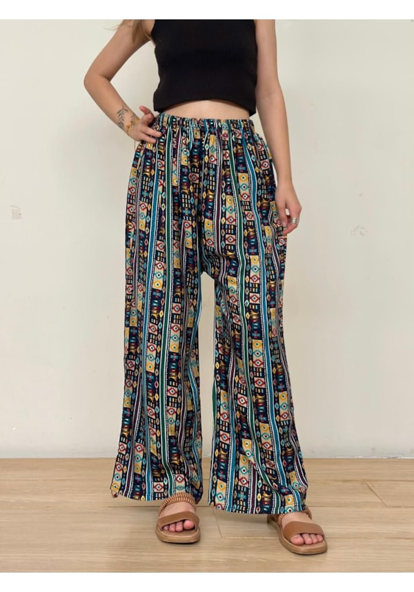 Calça Indiana Arara Azul