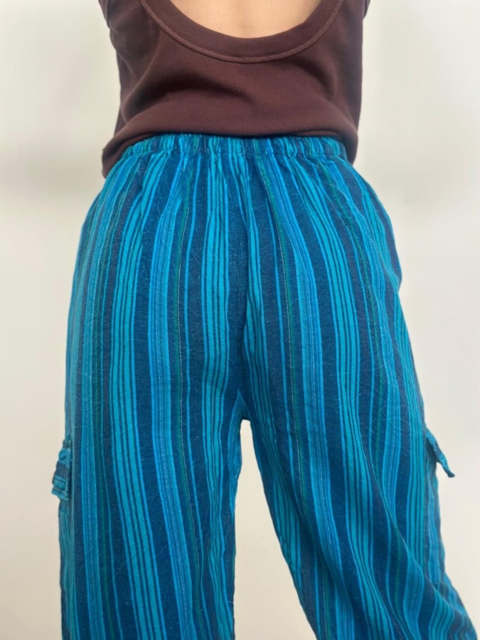 Calça Unissex Hippie - Azul claro — imagem 2