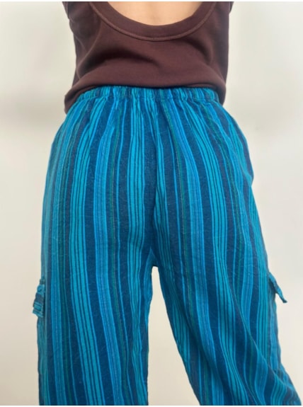 Calça Unissex Hippie - Azul claro