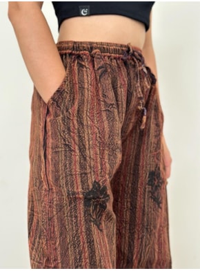 Calça Yoga Hippie - Marrom