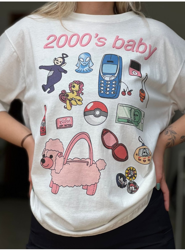 Camiseta 2000 Things - Off-White — imagem 3