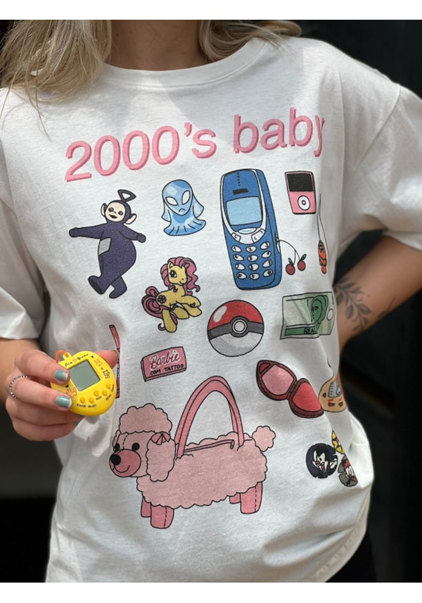 Camiseta 2000 Things - Off-White