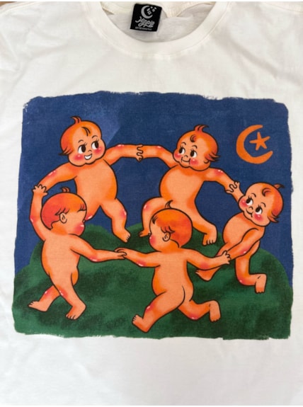 Camiseta A Dança Bebês - Off-White