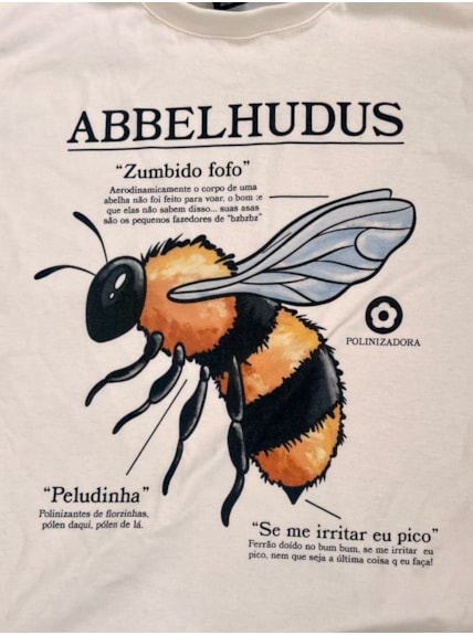 Camiseta Abelha Espécie - Off-White