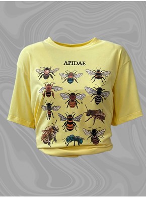 Camiseta Abelhas - Amarela Clara