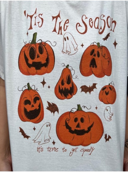 Hippie halloween retro halloween cute design de camiseta com estilo  descolado boo ghost abóbora bruxa etc.