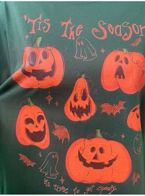 Camiseta Abóboras de Halloween - Verde
