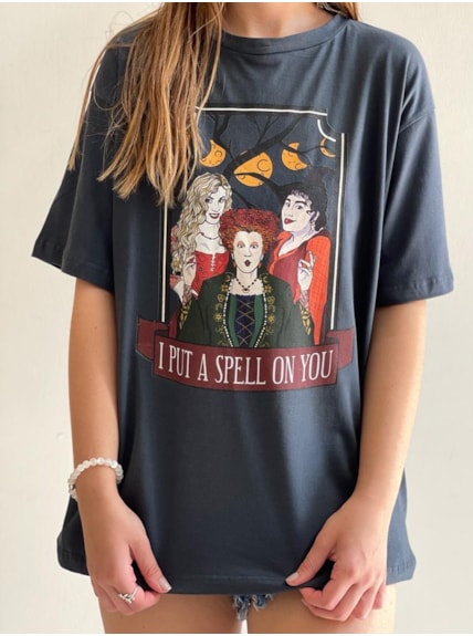 Camiseta Abracadabra - Chumbo