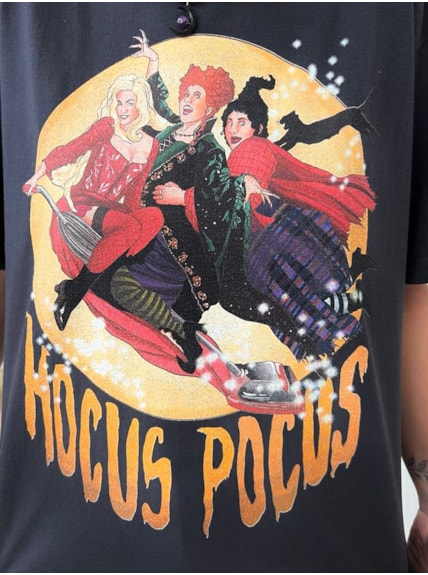 Camiseta Abracadabra Lua Cheia - Chumbo