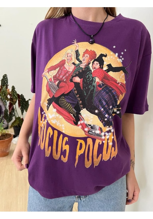 Camiseta Abracadabra Lua Cheia - Roxa