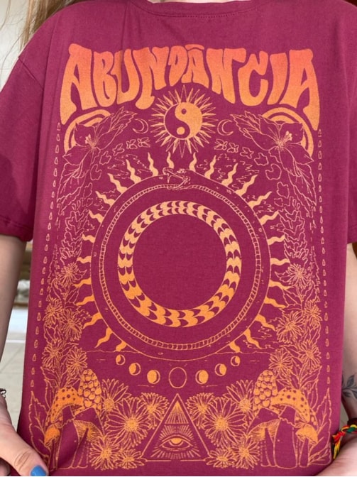 Camiseta Abundância - Marsala
