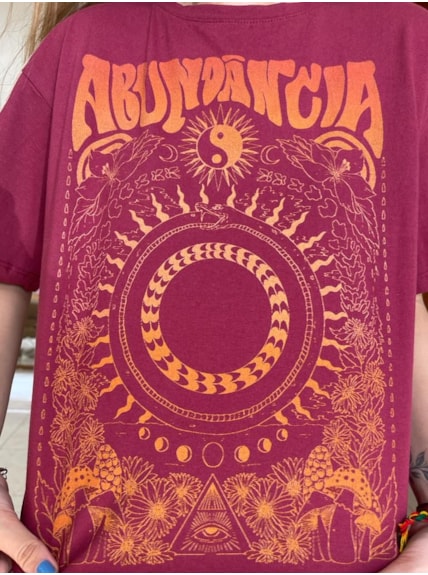 Camiseta Abundância - Marsala