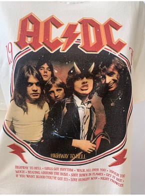 Camiseta AC/DC - Off-White