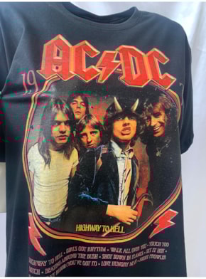Camiseta AC/DC - Preta