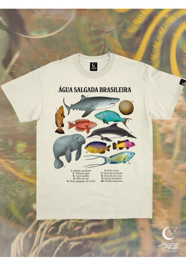 Camiseta Água Salgada Brasileira - Off-White