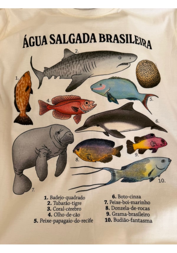 Camiseta Água Salgada Brasileira - Off-White